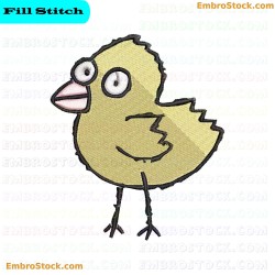 Chick Embroidery Design 7