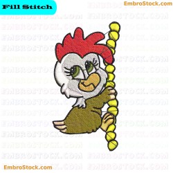 Chicken Embroidery Design 11