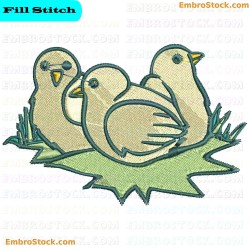 Chicken Embroidery Design 26