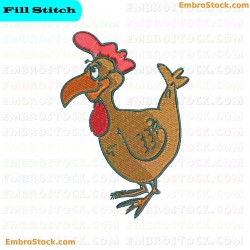 Chicken Embroidery Design 30