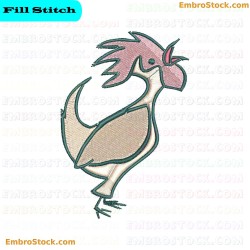 Chicken Embroidery Design 5