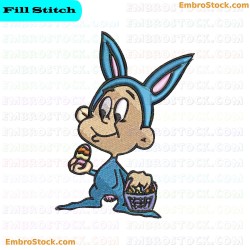 Childrens Cartoon Character Embroidery Design 21