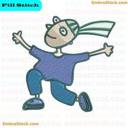 Childrens Character Embroidery Design 9