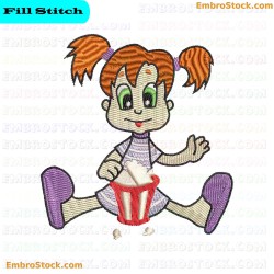 Childrens Pajama Party Embroidery Design 5