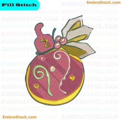 Christmas Cookie Ornament Embroidery Design 4