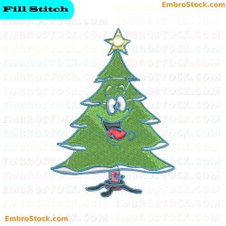 Christmas Tree Embroidery Design 18