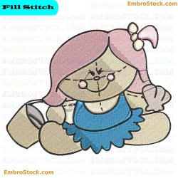 Chubby Ragdoll Embroidery Design 11