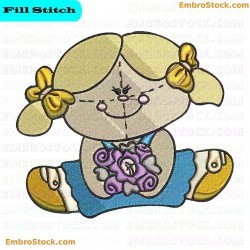 Chubby Ragdoll Embroidery Design 3