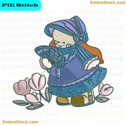 Classic Bunny Embroidery Design 3