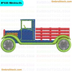 Classic Truck Embroidery Design 5