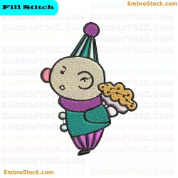 Clown Character Clown Around Embroidery Design 8