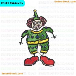 Clown Clowns Embroidery Design 15