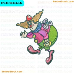 Clown Clowns Embroidery Design 2