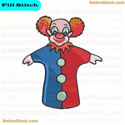 Clown Embroidery Design 14