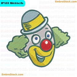 Clown Embroidery Design 15