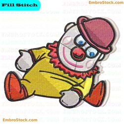 Clown Embroidery Design 21