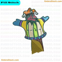 Clown Embroidery Design 22