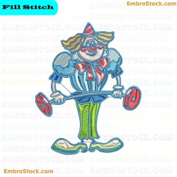 Clown Embroidery Design 31