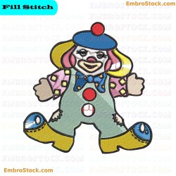 Clown Embroidery Design 56