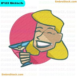 Cocktail Embroidery Design 7