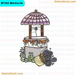 Colonial Garden Embroidery Design 2