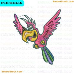 Colorful Bird Embroidery Design 41