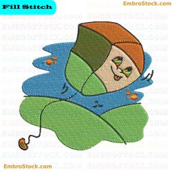 Colorful Kite Embroidery Design 5