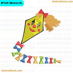 Colorful Kite Toys Embroidery Design 8