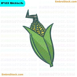 Corn Cob Embroidery Design 5