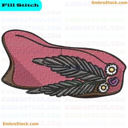 Country Hat Embroidery Design 10