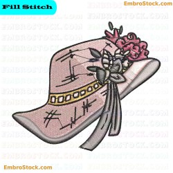 Country Hat Embroidery Design 3