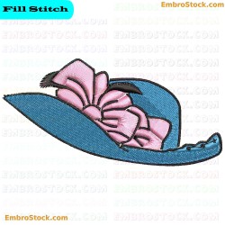 Country Style Hat Embroidery Design 2