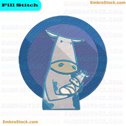 Cow Embroidery Design 12