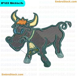 Cow Embroidery Design 5