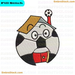 Cozy Home Soccer Ball Embroidery Design 10