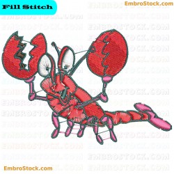 Crab Crab Embroidery Design 3