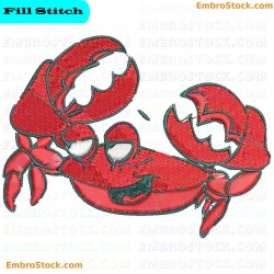 Crab Crabs Embroidery Design 10