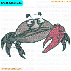 Crab Crabs Embroidery Design 8