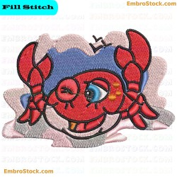 Crab Embroidery Design 7