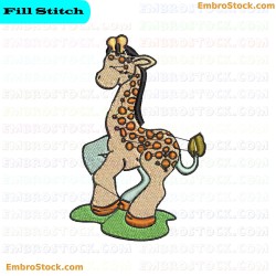 Creative Giraffe Embroidery Design 36