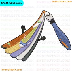 Creative Rainbow Embroidery Design 1