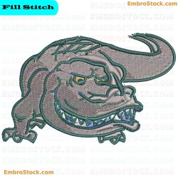 Crocodile Embroidery Design 5