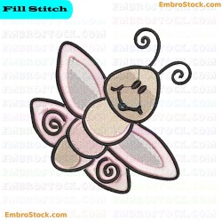 Cute Bug Embroidery Design 7