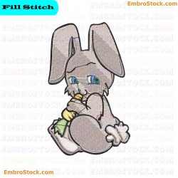 Cute Bunny Embroidery Design 5