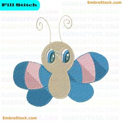 Cute Butterfly Embroidery Design 14