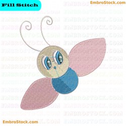 Cute Butterfly Embroidery Design 26