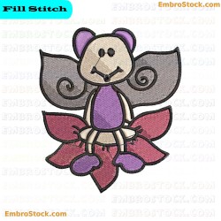 Cute Butterfly Embroidery Design 5