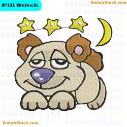 Cute Cartoon Bear Embroidery Design 27