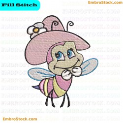 Cute Cartoon Insect Embroidery Design 15