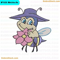 Cute Insect Embroidery Design 2